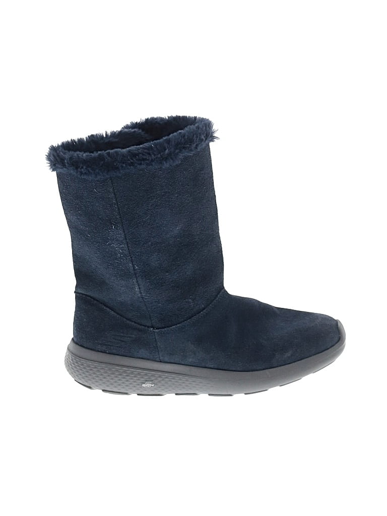 Pre-owned Skechers Boots In Blue