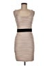 H&M 100% Polyester Tan Cocktail Dress Size 6 - photo 1