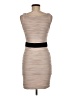 H&M 100% Polyester Tan Cocktail Dress Size 6 - photo 2
