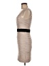 H&M 100% Polyester Tan Cocktail Dress Size 6 - photo 5