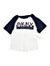 DKNY 100% Cotton Ivory Short Sleeve T-Shirt Size 2T - photo 1