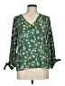 CeCe Green 3/4 Sleeve Blouse Size M - photo 1