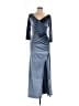 Unbranded 100% Polyester Blue Cocktail Dress Size 12 - photo 1
