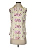 Ann Taylor Yellow Sleeveless Button-Down Shirt Size XS - photo 1