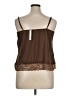 Francesca's 100% Polyester Brown Sleeveless Blouse Size XL - photo 2