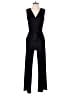 NY Collection Solid Black Jumpsuit Size M (petite) - photo 1