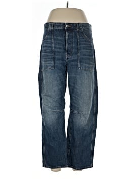 Madewell The Darted Utility Barrel-Leg Jean (view 1)