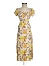 Forever 21 Floral Yellow Cocktail Dress Size S - photo 1