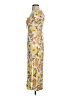 Forever 21 Floral Yellow Cocktail Dress Size S - photo 5