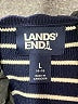Lands' End Stripes Blue Cardigan Size L - photo 7