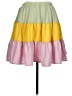 Shein Curve Color Block Yellow Casual Skirt Size 12 Plus (0) - photo 1
