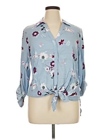 Candie's Long Sleeve Blouse (view 1)