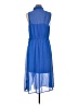 Kensie 100% Polyester Solid Blue Casual Dress Size L - photo 2