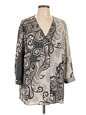 Rose + Olive 3/4 Sleeve Blouse (view 1)