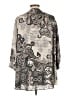 Rose + Olive Paisley Gray 3/4 Sleeve Blouse Size L (estimated) - photo 2