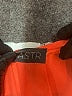 Astr 100% Polyester Orange Short Sleeve Blouse Size L - photo 7