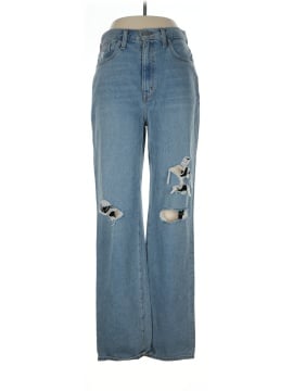 Madewell Baggy Straight Jeans in Earlhurst Wash: Ripped Edition (view 1)