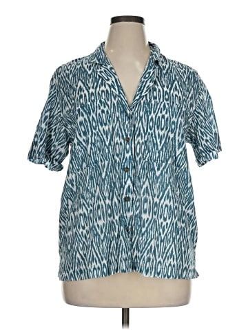 Pilcro Short Sleeve Blouse (view 1)