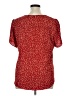 Taohuadao Red Short Sleeve Blouse Size XL - photo 2