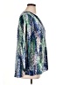 T Tahari 100% Polyester Blue 3/4 Sleeve Blouse Size 1X - photo 4