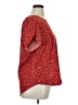 Taohuadao Red Short Sleeve Blouse Size XL - photo 4