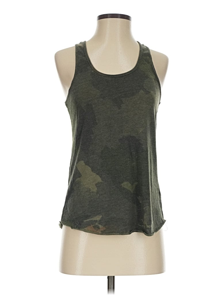 Pre-owned Alternative Earth Tank Top Green Halter Neckline Tops
