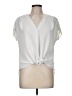 Weston 100% Polyester Solid Ivory Short Sleeve Blouse Size M - photo 1