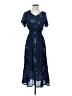 Kindred 100% Polyester Blue Casual Dress Size S - photo 1