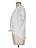 Weston 100% Polyester Solid Ivory Short Sleeve Blouse Size M - photo 5