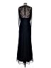 Betsy & Adam 100% Polyester Blue Black Cocktail Dress Size 4 (petite) - photo 2