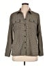 Notations Houndstooth Tan Long Sleeve Blouse Size XL - photo 1