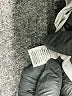 Trouve 100% Leather Gray Leather Jacket Size L - photo 7