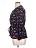 Tucker Floral Black 3/4 Sleeve Blouse Size XL - photo 5