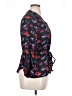 Tucker Floral Black 3/4 Sleeve Blouse Size XL - photo 4