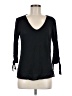 Sanctuary 100% Linen Black 3/4 Sleeve Top Size M - photo 1