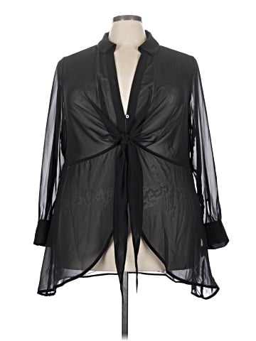 Bar III 3/4 Sleeve Blouse (view 1)