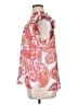 Express 100% Polyester Paisley Pink Sleeveless Blouse Size XL - photo 5