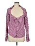 Oxford Checkered-gingham Pink Long Sleeve Blouse Size M - photo 1