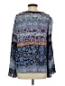 BILA 100% Rayon Blue Long Sleeve Blouse Size S - photo 2