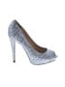 Badgley Mischka Silver Heels Size 6 - photo 1
