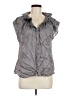Unbranded 100% Viscose Gray Sleeveless Button-Down Shirt Size M - photo 1