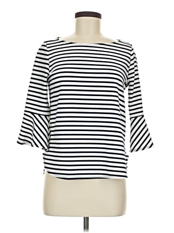 Green Envelope 3/4 Sleeve Top (view 1)