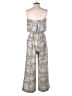 Tyche Metallic Silver Jumpsuit Size S - photo 2