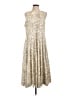 Peruvian Connection Aztec Or Tribal Print Ivory Tan Cocktail Dress Size L - photo 1