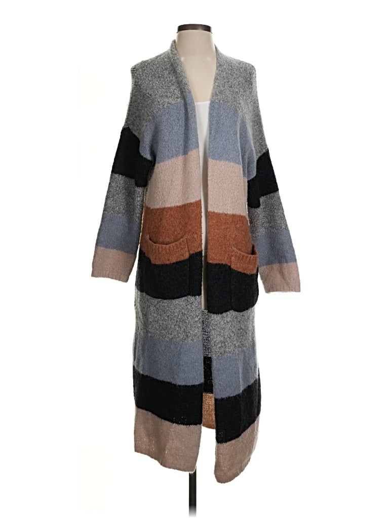 Pre-owned Wishlist Cardigan Sweater In Gray