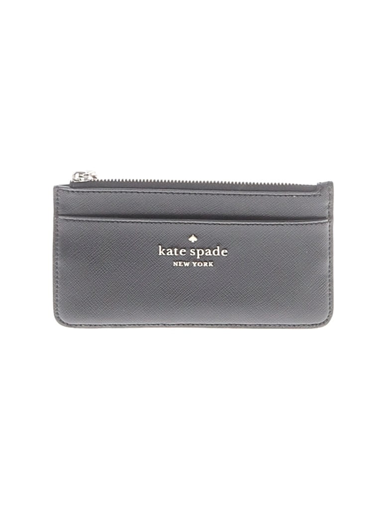 Pre-owned Kate Spade New York Leather Wallet In Gray