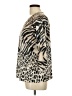 Chico's 100% Polyester Animal Print Tan 3/4 Sleeve Blouse Size Lg (2) - photo 5