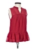 Mi ami 100% Polyester Red Sleeveless Blouse Size XS - photo 1