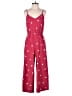 Ann Taylor LOFT 100% Viscose Polka Dots Red Jumpsuit Size S - photo 1