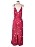 Ann Taylor LOFT 100% Viscose Polka Dots Red Jumpsuit Size S - photo 2